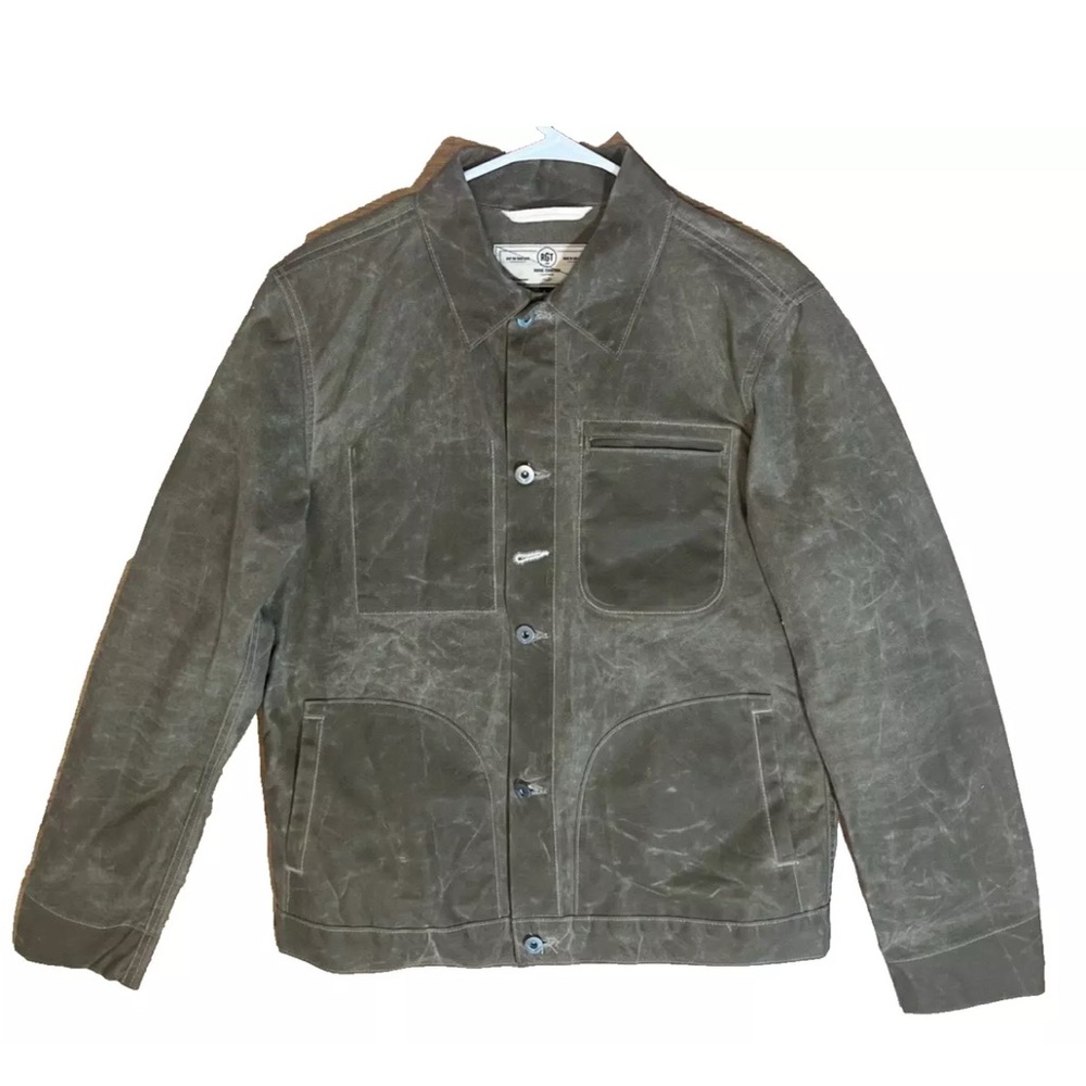 Rogue Territory Waxed Brown Ridgeline Supply Jacket Large Slim Fit RGT007